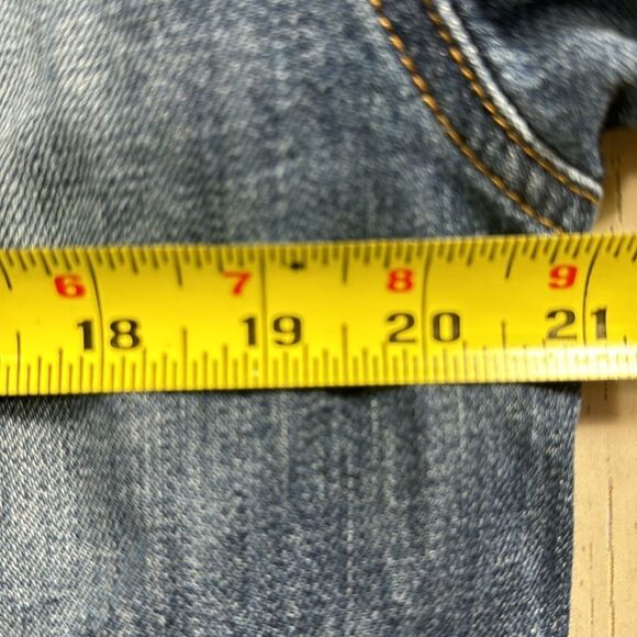 Hudson Denim Jacket Cotton Oversized Medium Wash Classic Y2K Streetwear - Picture 15 of 16